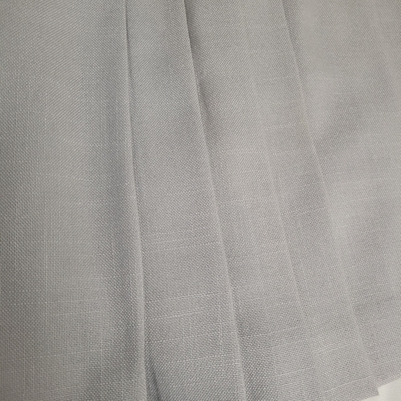 Vintage 70's Pleated Academia Skirt Midi Plaid light Grey USA JH Collectibles - Picture 10 of 10